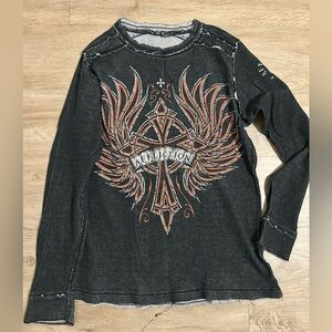 Affliction reversible Thermal long sleeve